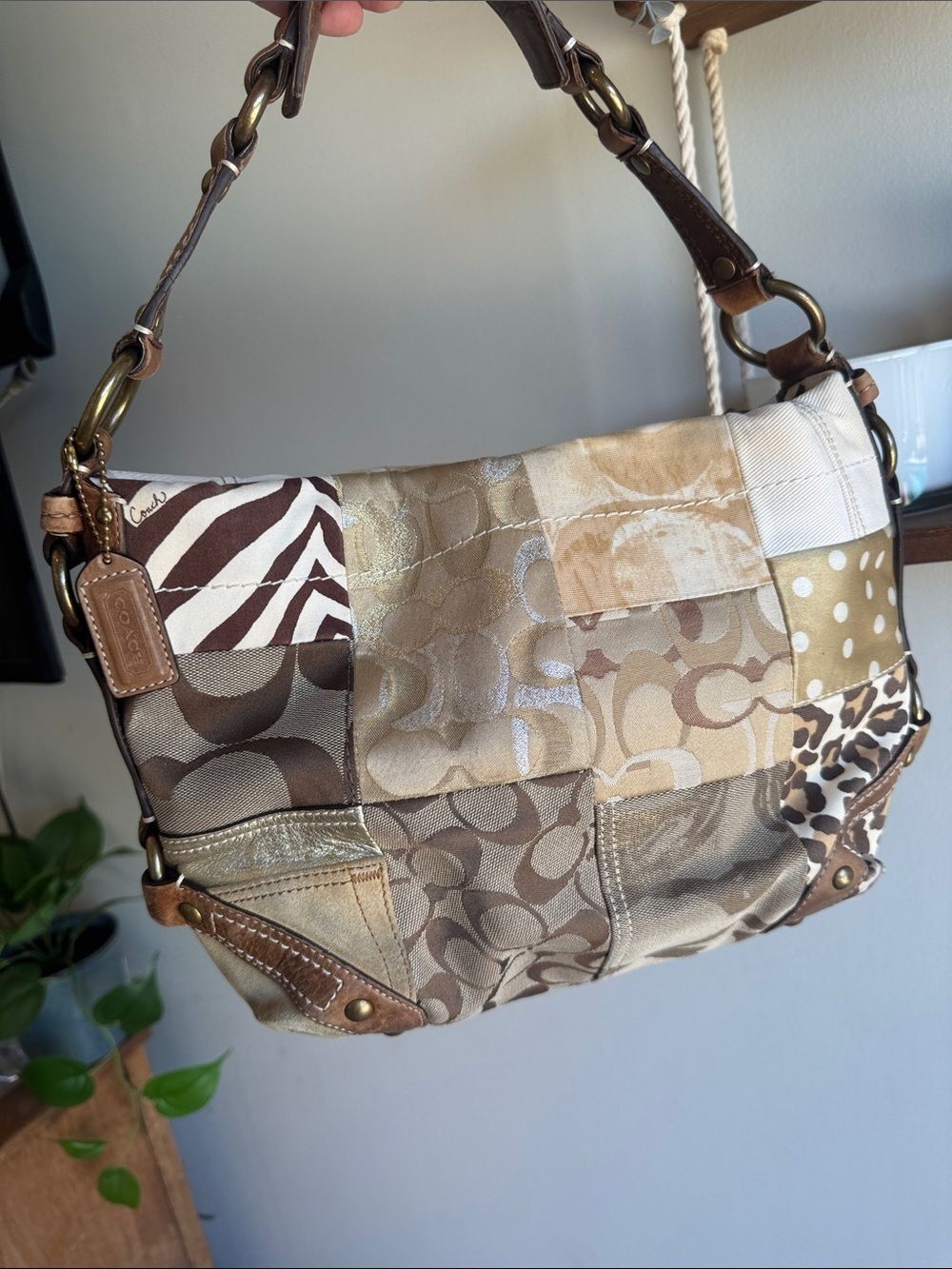 Coach Carly Patchwork shoulder bag